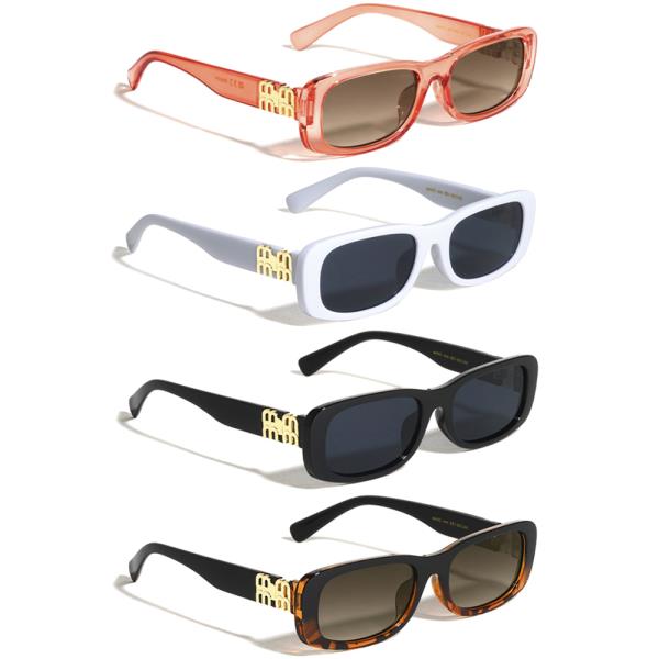 M HINGE ACCENT WIDE BUTTERFLY SUNGLASSES 1DZ