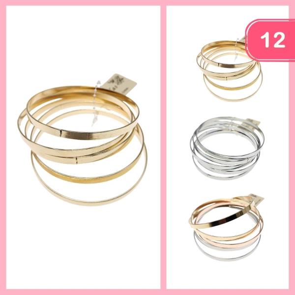 BANGLE BRACELETS (12 UNITS)