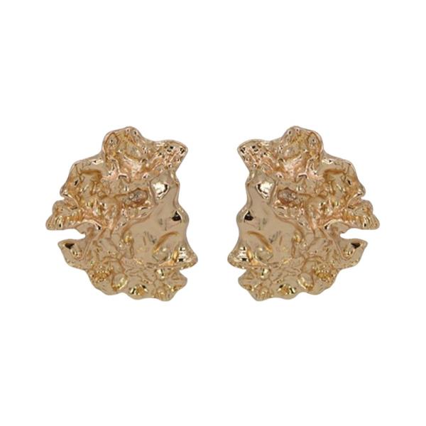 IRRG METAL NUGGET EARRING