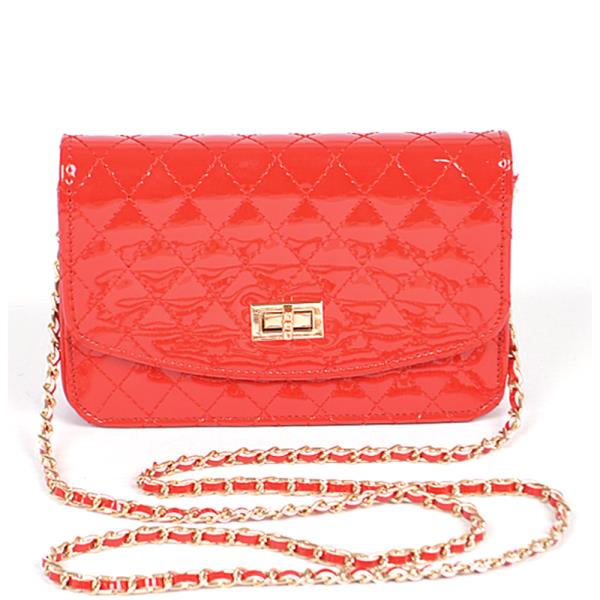 QUILTED GLOSSY DAILY CROSSBODY BAG