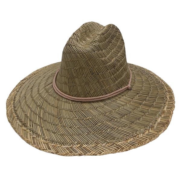 STRAW DRAWSTRING SUN HAT