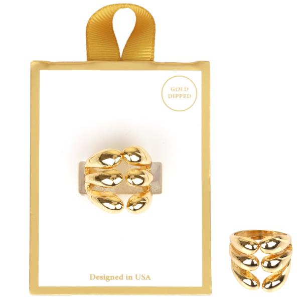 TRI LAYERED METAL RING