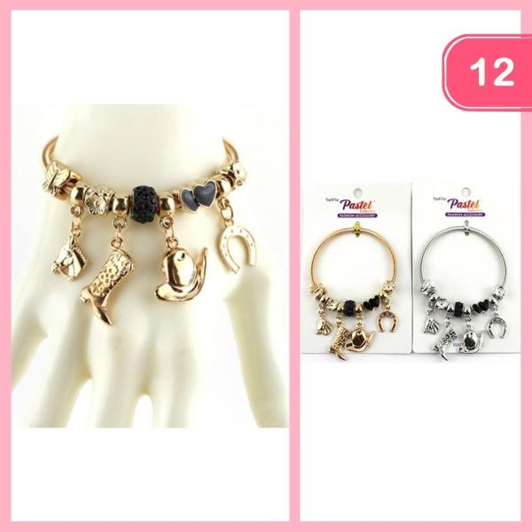 WESTERN CHARM BRACELET (12 UNITS)