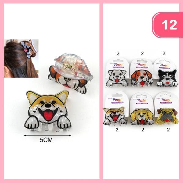 DOG HAIR CLAW CLIP (12 UNITS)