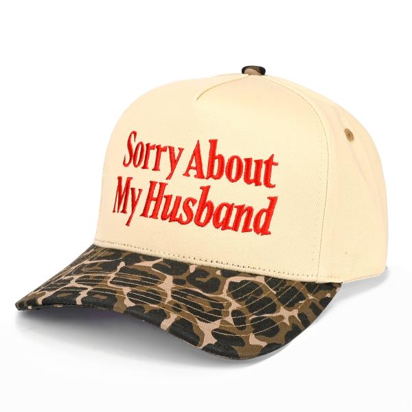 CC SORRY ABOUT MY HUSBAND TRUCKER HAT