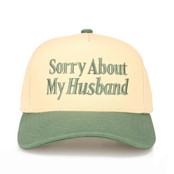 CC SORRY ABOUT MY HUSBAND TRUCKER HAT