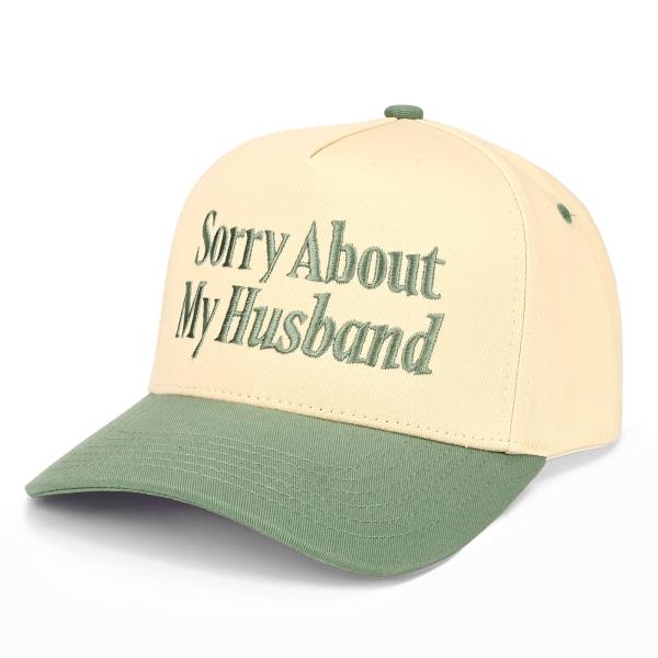 CC SORRY ABOUT MY HUSBAND TRUCKER HAT