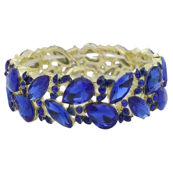 CRYSTAL STONE BRIDAL STRETCH BRACELET