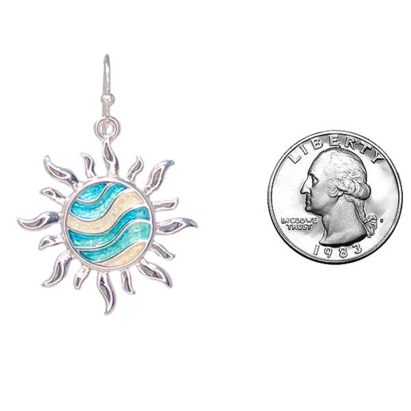 SEALIFE WAVE SUN EPOXY EARRING