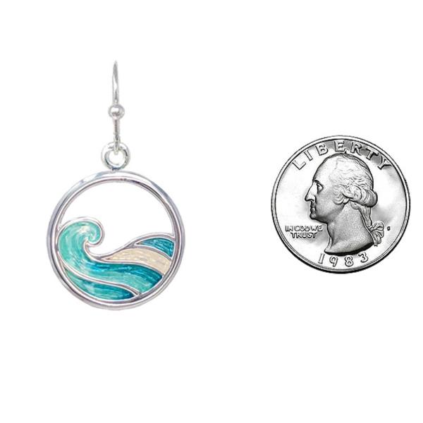 SEALIFE WAVE EPOXY EARRING
