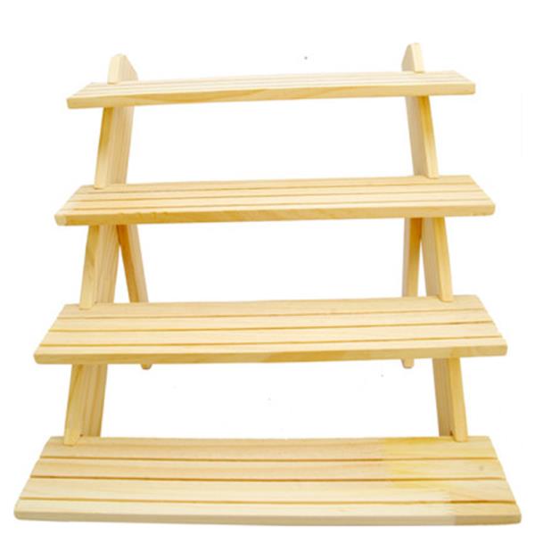 WOOD 3 TIER  DISPLAY STAND