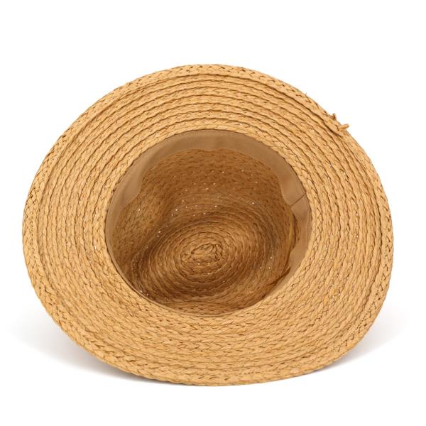 WOVEN PEARL BAND STRAW HAT