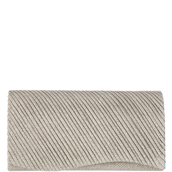 TEXTURE CREASED FLAP EVENING CLUTCH BAG