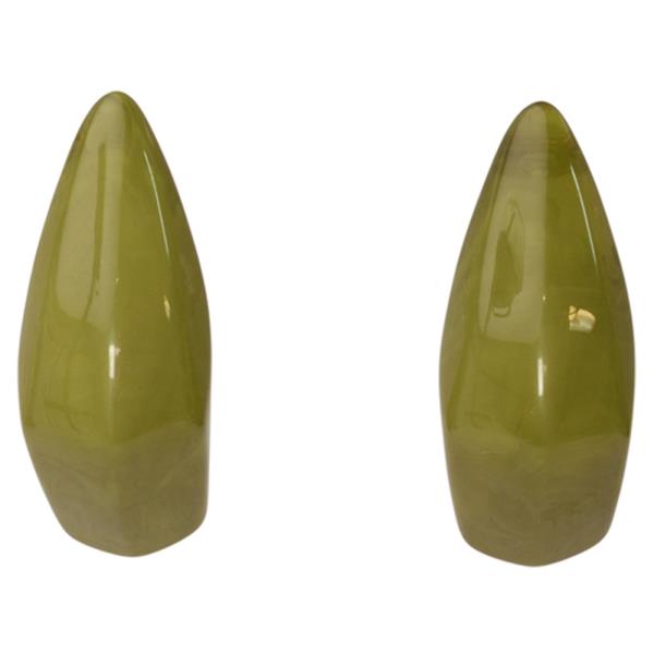 ACRYLIC TEARDROP STUD EARRING