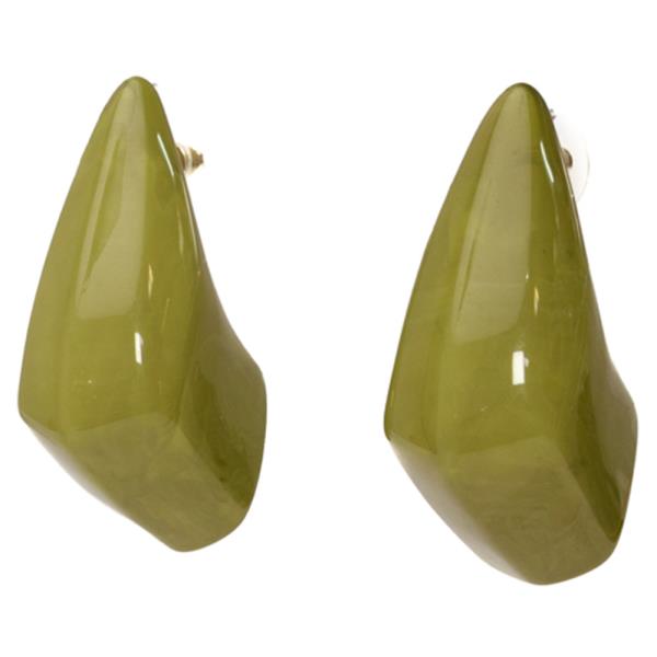 ACRYLIC TEARDROP STUD EARRING