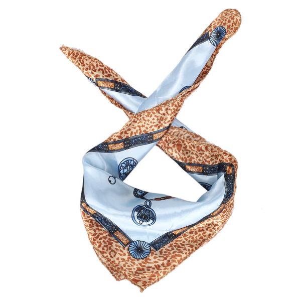 TWO TONE TEXTURE SCARF SHOULDER TOTE BAG