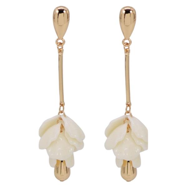 LONG BAR W/MLT RESIN DANGLE EARRINGS