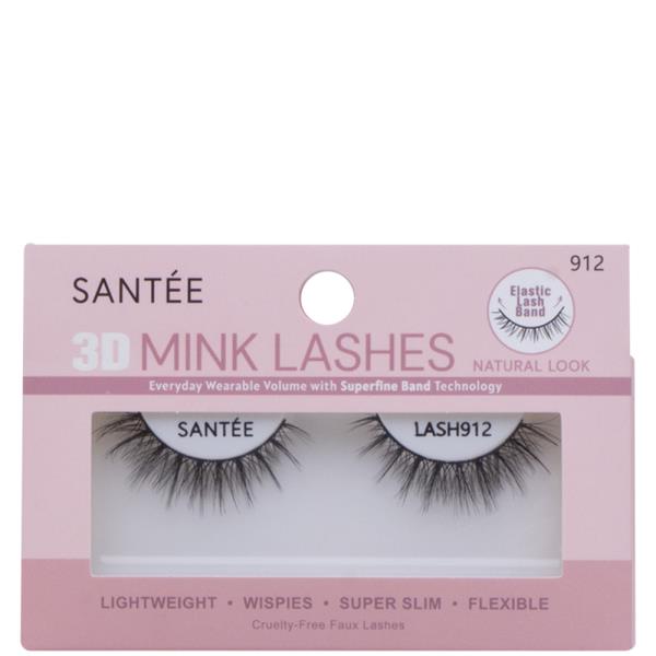 SANTEE 3D NATURAL LOOK MINK LASHES SET W DISPLAY