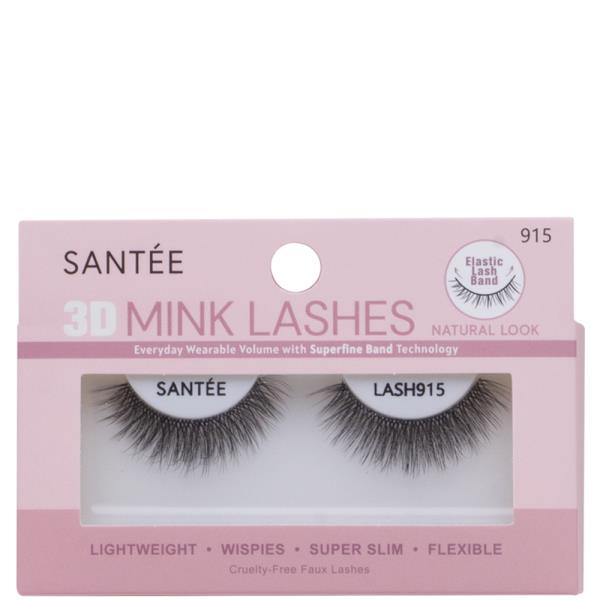 SANTEE 3D NATURAL LOOK MINK LASHES SET W DISPLAY