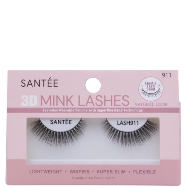 SANTEE 3D NATURAL LOOK MINK LASHES SET W DISPLAY