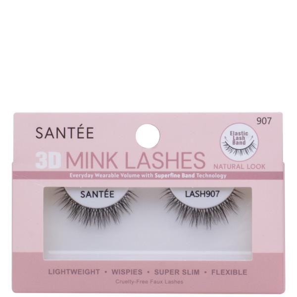 SANTEE 3D NATURAL LOOK MINK LASHES SET W DISPLAY