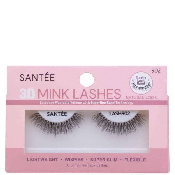 SANTEE 3D NATURAL LOOK MINK LASHES SET W DISPLAY
