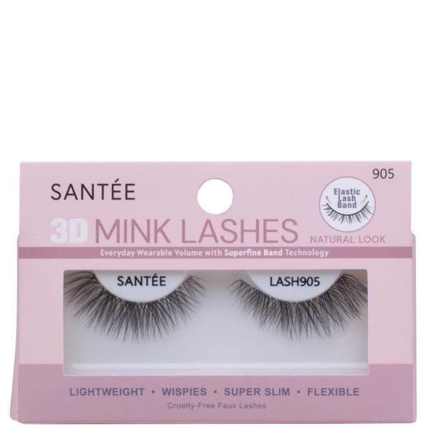 SANTEE 3D NATURAL LOOK MINK LASHES SET W DISPLAY