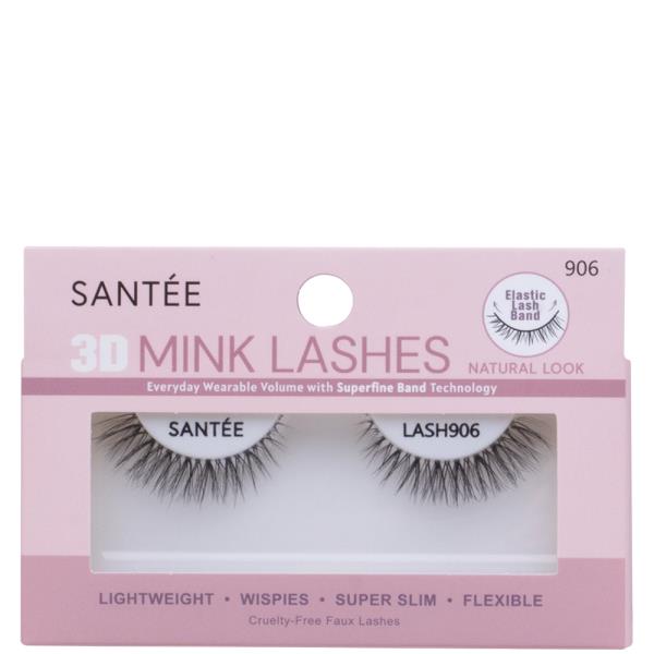 SANTEE 3D NATURAL LOOK MINK LASHES SET W DISPLAY