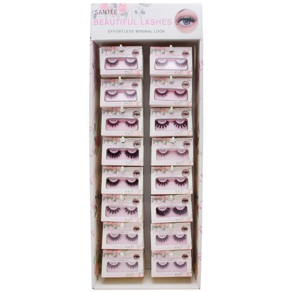 SANTEE BEAUTIFUL 3D FAUX MINK LASHES W DISPLAY SET