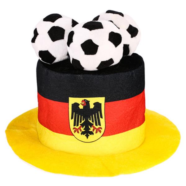 SOCCER BALL TOP GERMANY FLAG FAN HAT