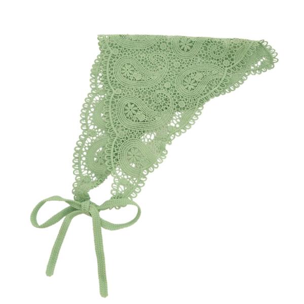 LACE FLORAL HALTER TRIANGLE HEAD SCARF