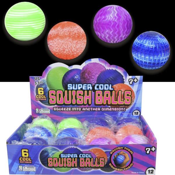 SUPER COOL TEXTURE SQUISH BALLS (12 UNITS)