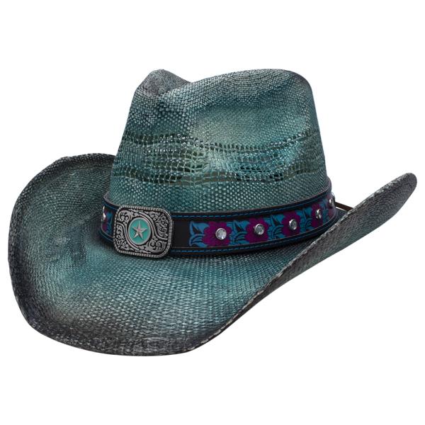 FLOWER STAR STUD COWBOY HAT