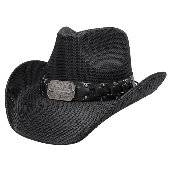 WESTERN TEXAS BULLHEAD STUD BAND COWBOY HAT