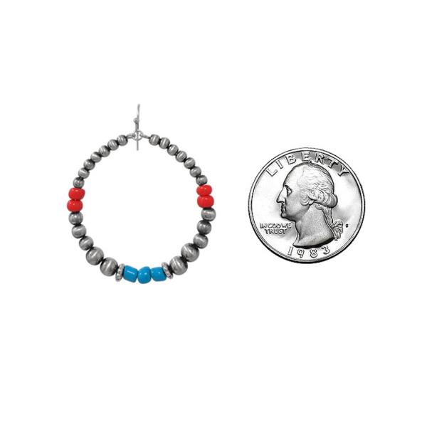 WESTERN NAVAJO PEARL DANGLE EARRING