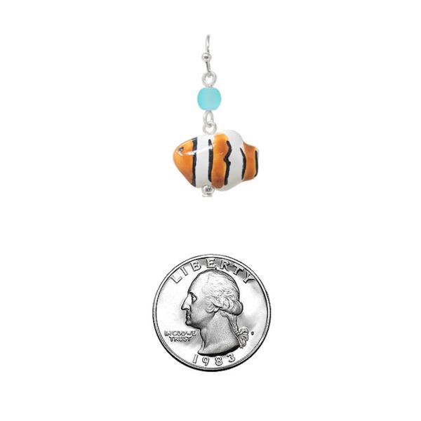 CERAMIC SEALIFE  FISH EARRING