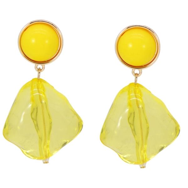POST W/COL ICE DANGLE EARRINGS