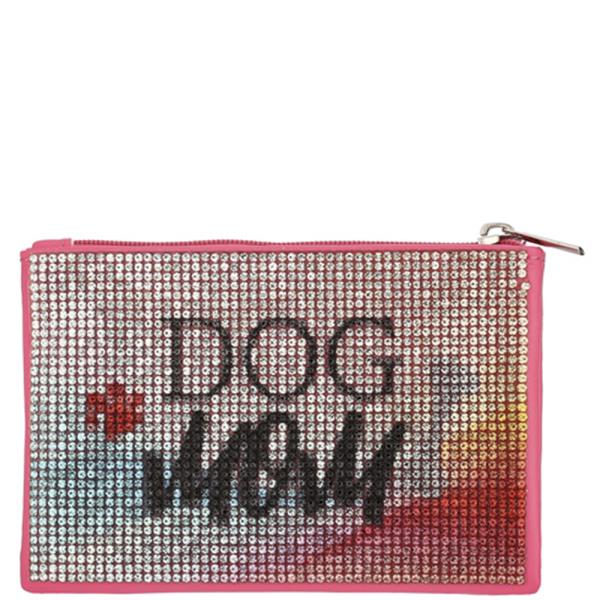DOG MOM RHINESTONE COIN PURSE POUCH BAG