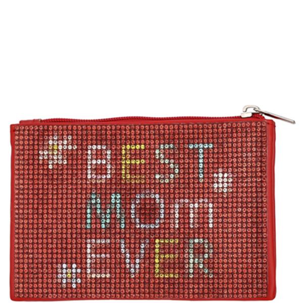 BEST MOM EVER RHINESTONE COIN PURSE POUCH BAG