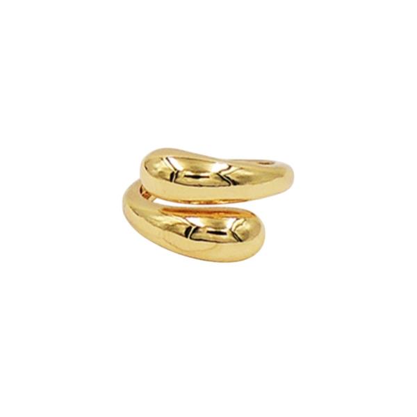 18K BRASS- OPEN TWIST RING