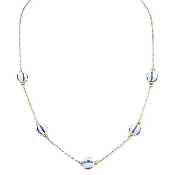 CERAMIC BALL STATION NECKLACE