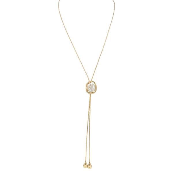 PEARL BOLO NECKLACE