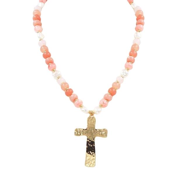 CROSS PDT RESIN NECKLACE