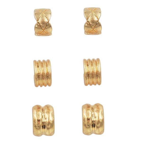 3PRS MULTI HOOP EARRING SET