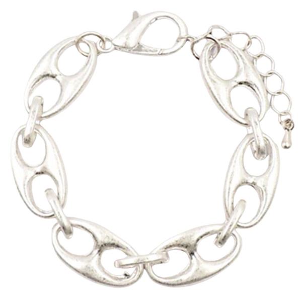 PUFFED LINK CHAIN BRACELET