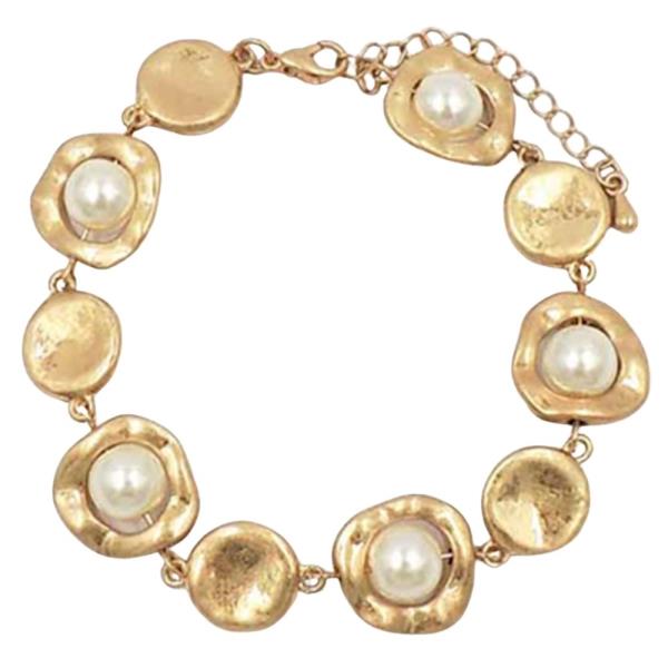HAMMER  PEARL LINK CHIAN BRACELET