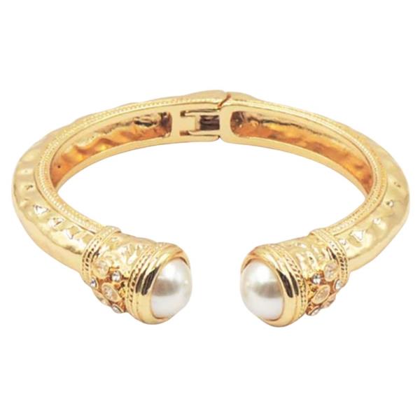 TEADROP HAMMER HINGE BANGLE BRACELET