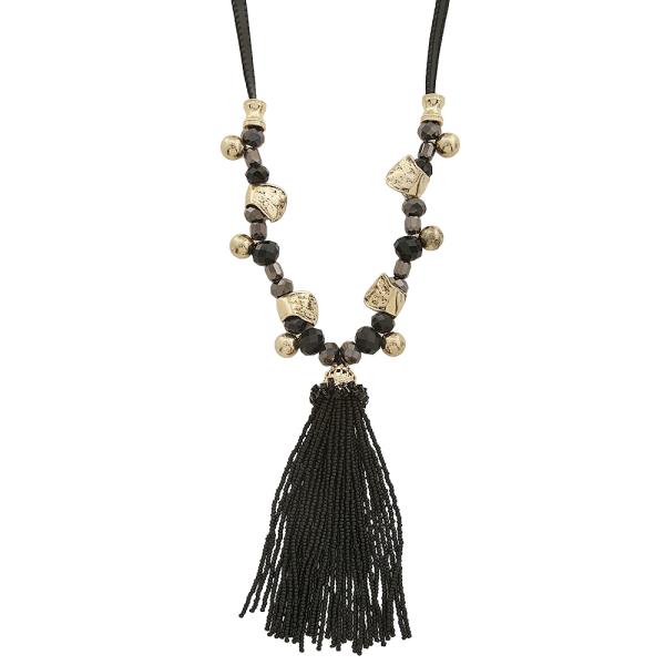 TASSEL BEAD NECKLACE