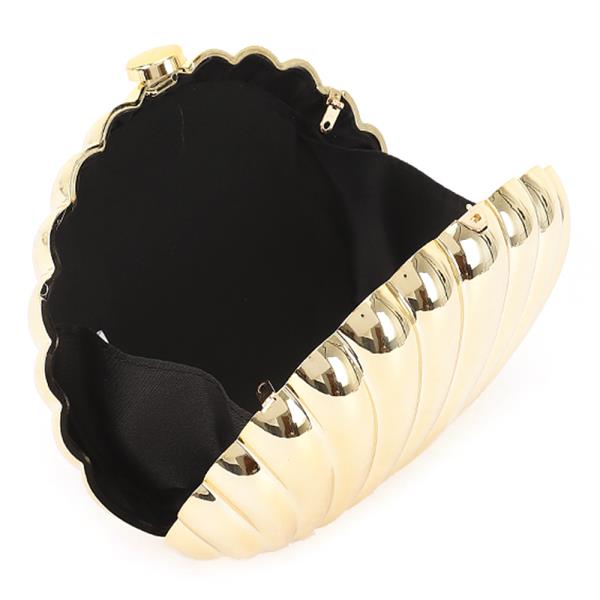 SHELL SHAPED DESIGN ACRYLIC EVENING CLUTCH BAG