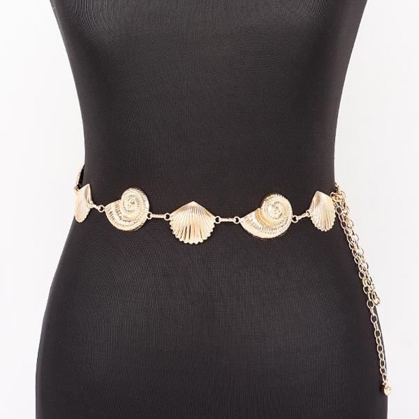 METAL SHELL CHAIN BELT
